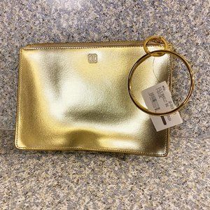 NWT Oventure Big O Bracelet Bag Gold